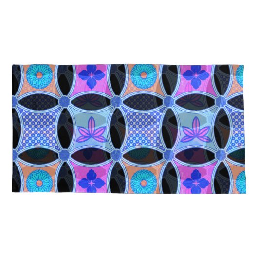 Flowers and Patterns Kussensloop (Achterkant-Links)