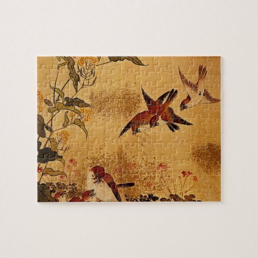 Flowers and Sparrows_The Orient Legpuzzel (Horizontaal)