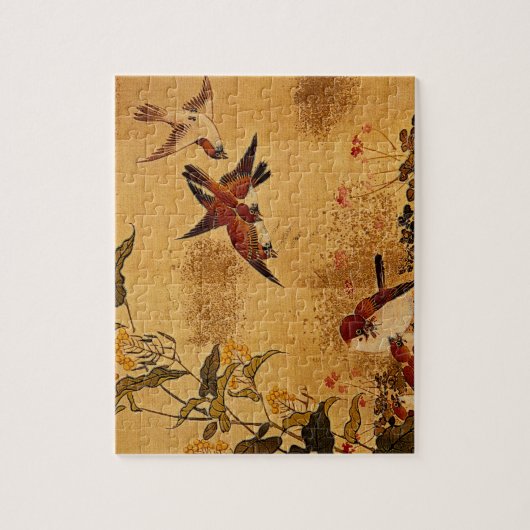 Flowers and Sparrows_The Orient Legpuzzel (Verticaal)