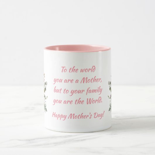 Flowers & Appreciation Quote Moederdag Mok (Midden)