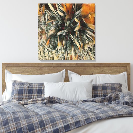 Flowers Art Canvas Afdruk (Insitu (Slaapkamer))