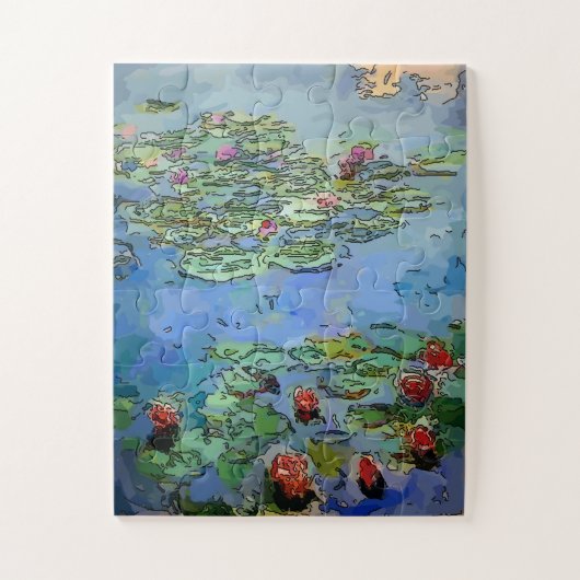 Flowers Art Deco Legpuzzel (Verticaal)
