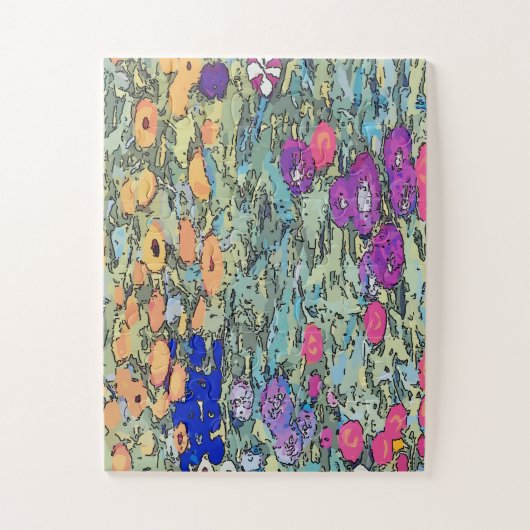 Flowers Art Deco Legpuzzel (Verticaal)