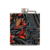 Flowers Art Heupfles (Achterkant)