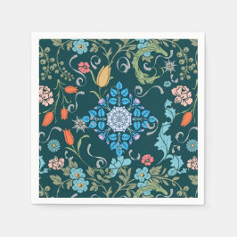 Flowers, art nouveau, William Morris style Servet