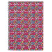 Flowers, art nouveau, William Morris style Tafelkleed (Voorkant)