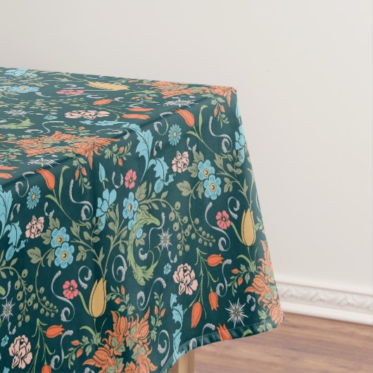 Flowers, art nouveau, William Morris style Tafelkleed (Voorbeeld)