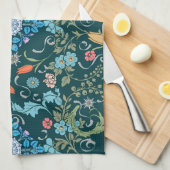 Flowers, art nouveau, William Morris style Theedoek (Quarter Fold)