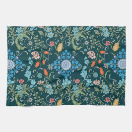 Flowers, art nouveau, William Morris style Theedoek