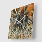 Flowers Art Vierkante Klok (Hoek)