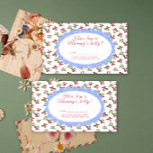 Flowers baby shower - How big is mommy's belly Informatiekaartje