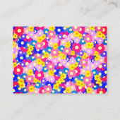  Flowers Baby voorspellingen spel Informatiekaartje (Achterkant)