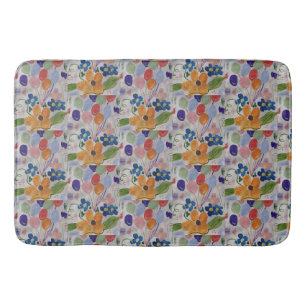 Flowers & Balloons Bath Mat