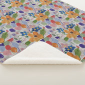 Flowers & Balloons Sherpa Blanket Deken (3/4)