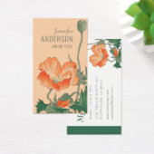 Flowers Beauty Japans poppy CC0483 Visitekaartje (Bureau)