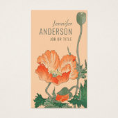 Flowers Beauty Japans poppy CC0483 Visitekaartje (Voorkant)