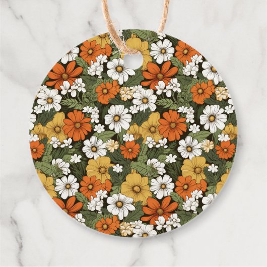 Flowers Bedankjes Labels (Achterkant)