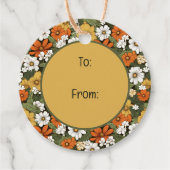 Flowers Bedankjes Labels (Voorkant)