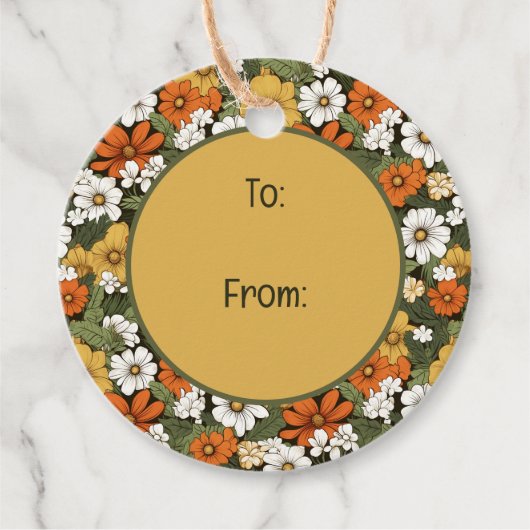 Flowers Bedankjes Labels (Voorkant)