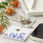 Flowers & Bees Keychain Spring (Voorkant Rechts)
