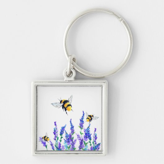 Flowers & Bees Keychain Spring (Voorkant)