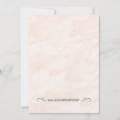 Flowers Bicycle Waterverf Weddenschap Kaart (Achterkant)