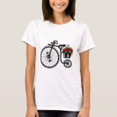 Flowers Bike T-Shirt Romantic - Schilderen (Voorkant)