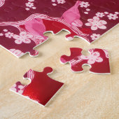 Flowers Bird Cherry Blossom Blush Pink Legpuzzel (Zijkant)