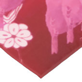 Flowers Bird Cherry Blossom Blush Pink Tafelkleed (Gekanteld)