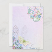 Flowers Bird House Butterfly Sweet 16 Kaart (Achterkant)