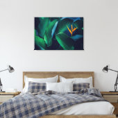 Flowers | Bird of Paradise Canvas Afdruk (Insitu (Slaapkamer))