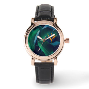 Flowers Bird of Paradise Horloge
