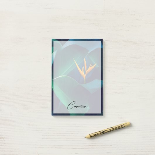 Flowers | Bird of Paradise Post-it® Notes (Op bureau)
