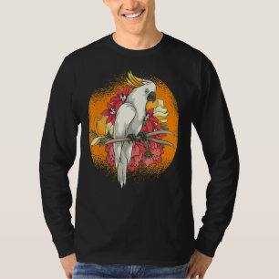 Flowers Bird Tropical Animal Birding Parrot T-shirt