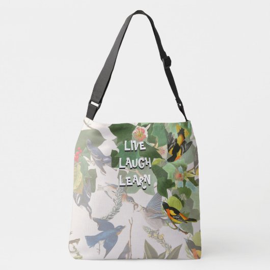 Flowers Birds Audubon Wildlife Animals Canvas tas (Achterkant)