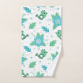 Flowers Birds Pattern Bad Handdoek (Handdoek)