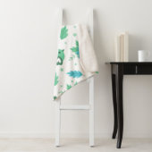 Flowers Birds Pattern Sherpa Deken (In situ)