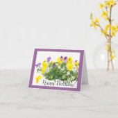 Flowers Birthday Card Kaart (Gele Bloem)