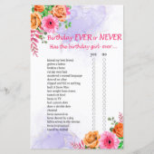 Flowers Birthday Ever of Nooit Game (Voorkant)