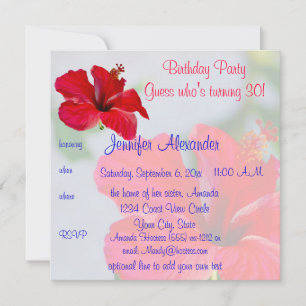 Flowers Birthday Party Kaart
