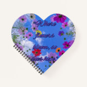 Flowers Bloom Heart Spiral Notebook Notitieboek (Voorkant)