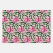 Flowers Bloom Original Art Work Waterverf Inpakpapier Vel (Voorkant 3)