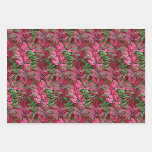 Flowers Bloom Original Art Work Waterverf Inpakpapier Vel (Voorkant 2)