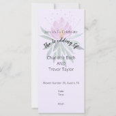 Flowers Bloom Violet Original Art Work Waterverf Kaart (Achterkant)