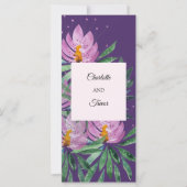 Flowers Bloom Violet Original Art Work Waterverf Kaart (Voorkant)