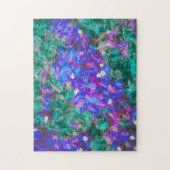 Flowers Blue Bougainvillea Waterverf Floral Legpuzzel (Verticaal)