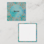 flowers blue informatiekaartje (Voorkant / Achterkant)