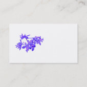Flowers Blue Tinted Ground Orchid Visitekaartje (Achterkant)