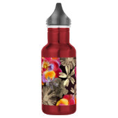 Flowers Boho Floral Bold Pattern - Gold Pink Rose Waterfles (Links)