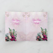 Flowers Bouquet Birthday Kaart (Binnen)